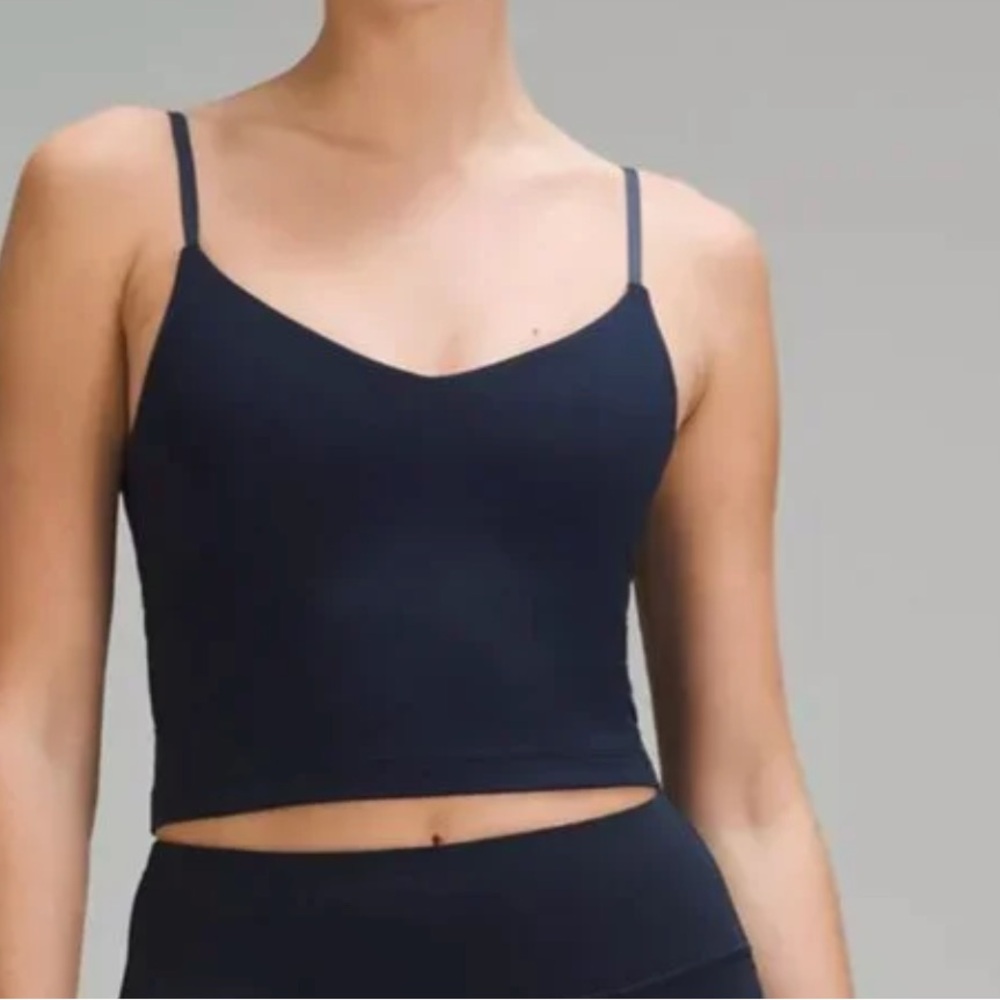 Lululemon Align Cropped Cami Tank Top - Navy - 4